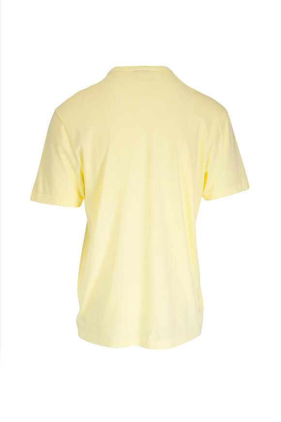 James Perse - Oz Yellow Supima Cotton Crewneck T-Shirt 