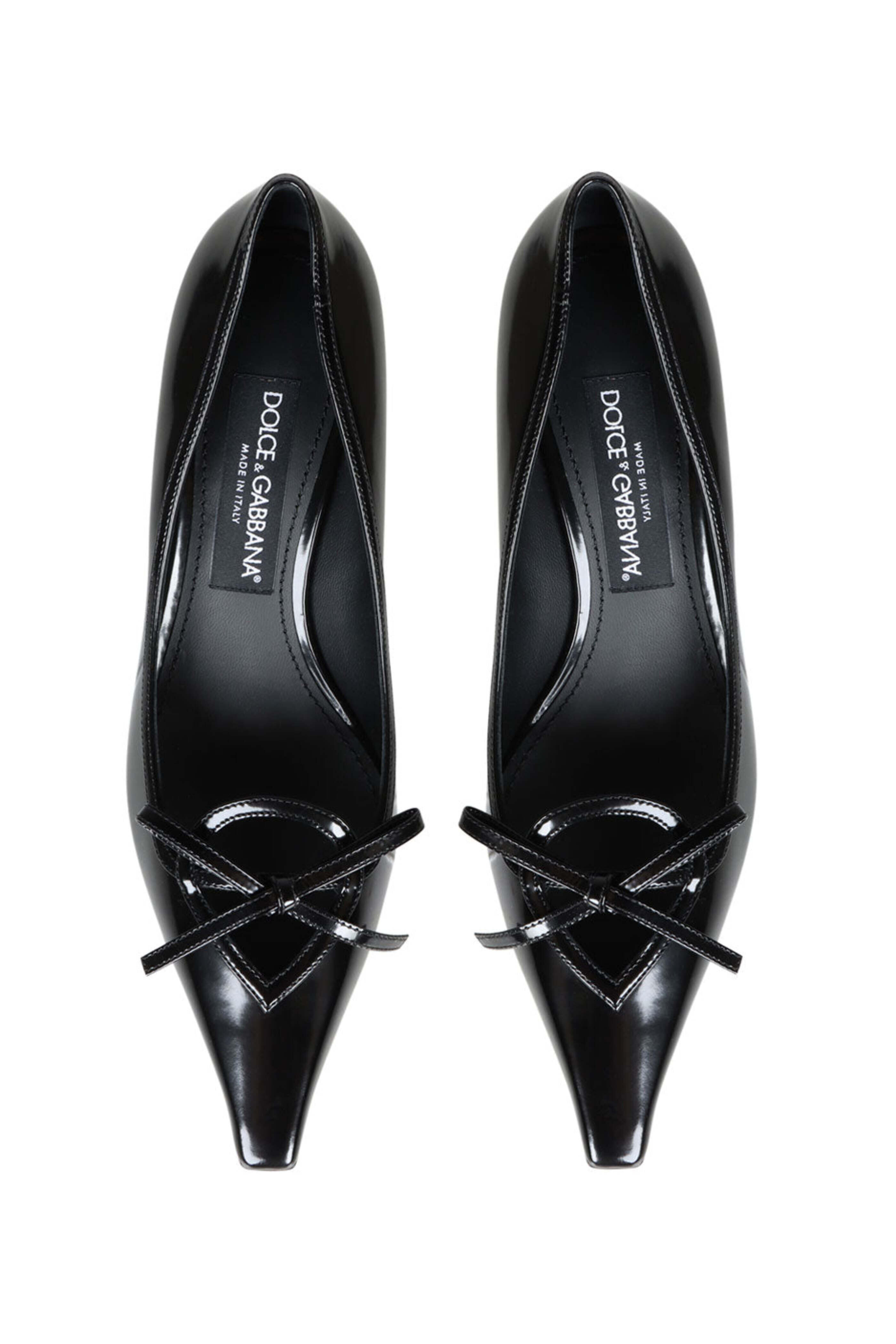 $ DOLCE & GABBANA ブラックミュール ポインテッドトゥ　35 Pump In Taormina Lace With Crystals - Women | Dolce&Gabbana