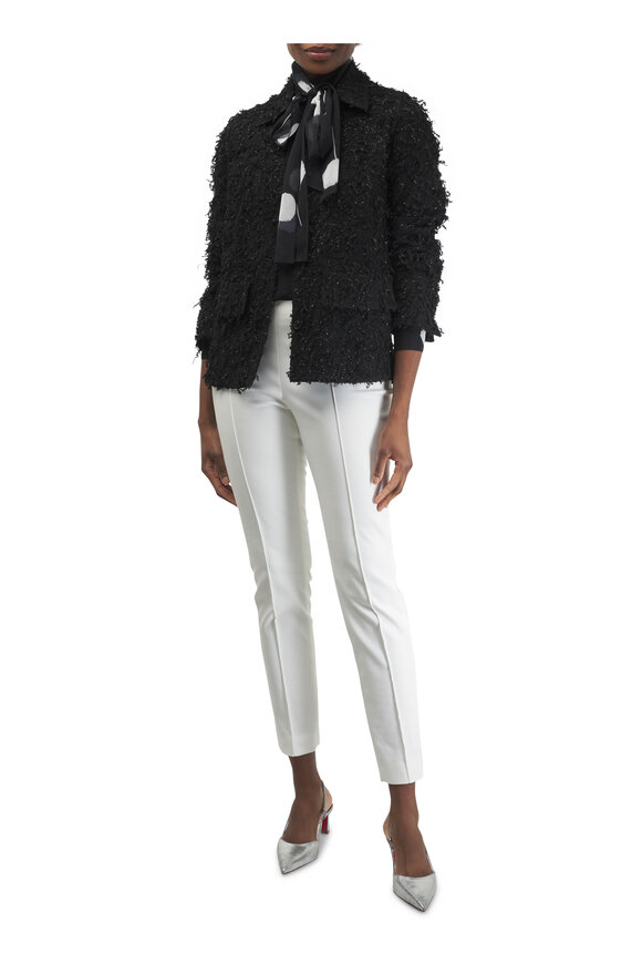 Akris - Tomma Micro Sequin Fringe Boucle Jacket