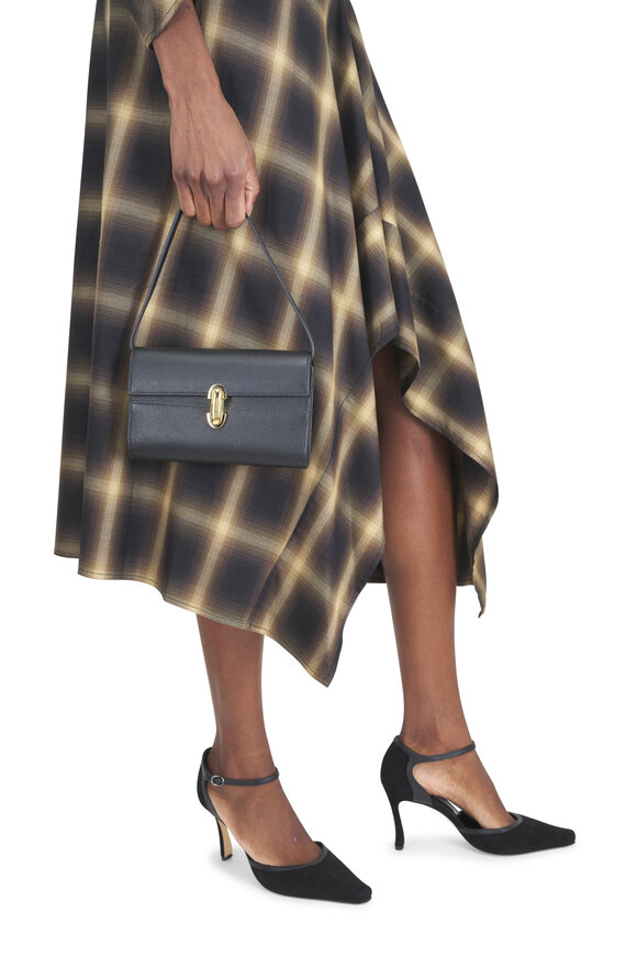 Savette Mini Symmetry Black Leather Crossbody - view 2