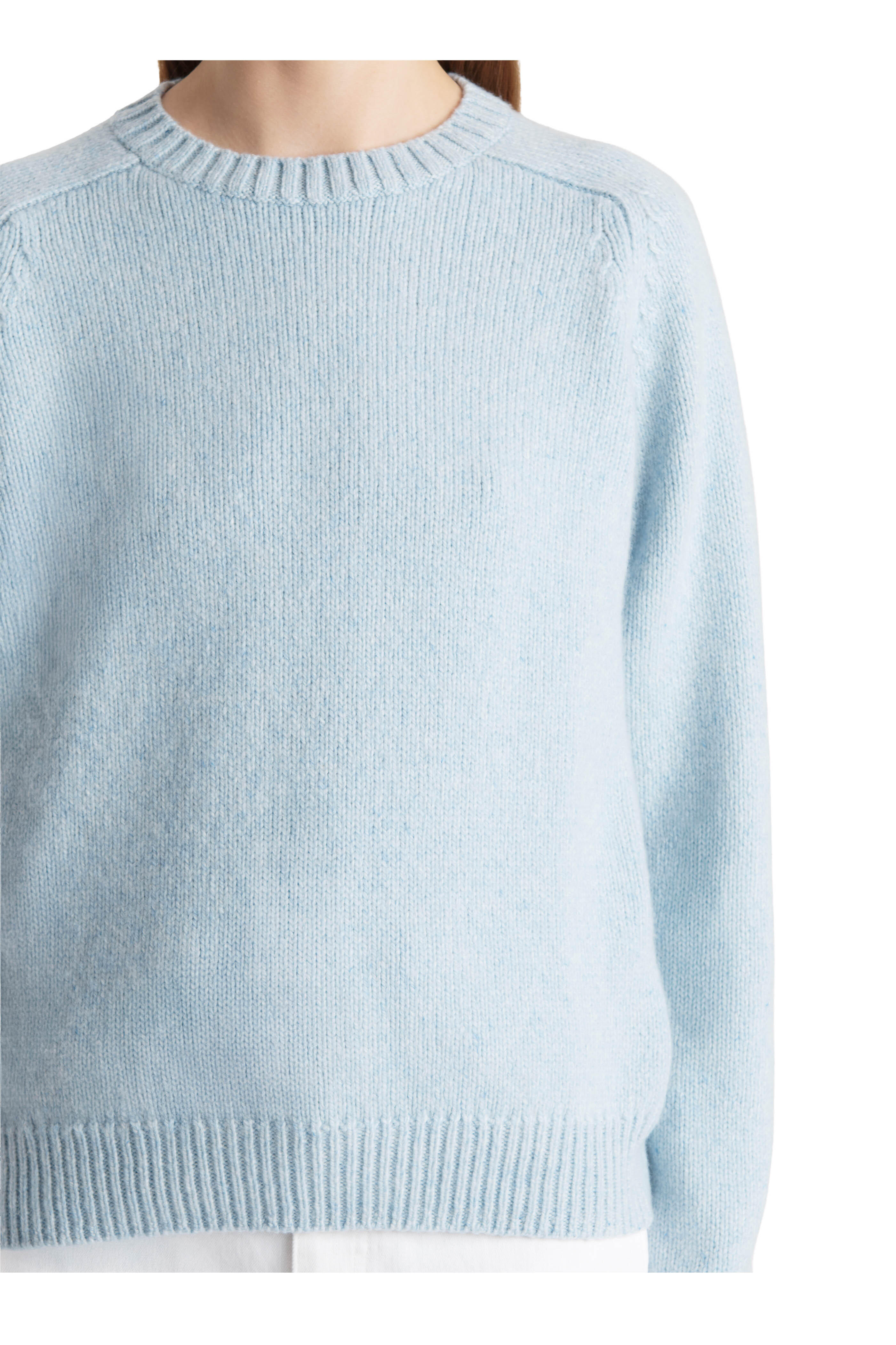 Khaite - Nera Atmosphere Crewneck Cashmere Sweater
