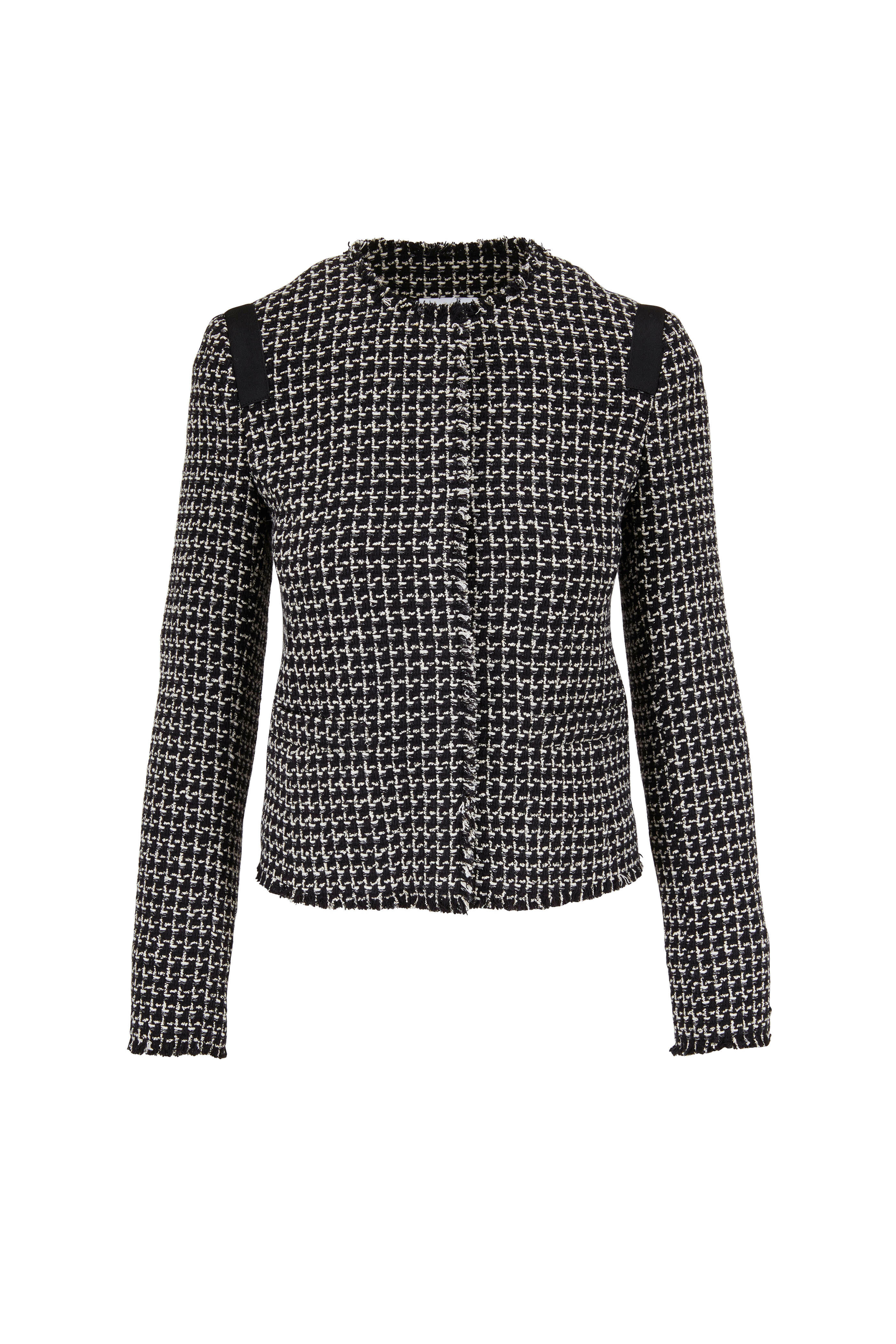 Akris Punto - Black & White Tweed Jacket | Mitchell Stores