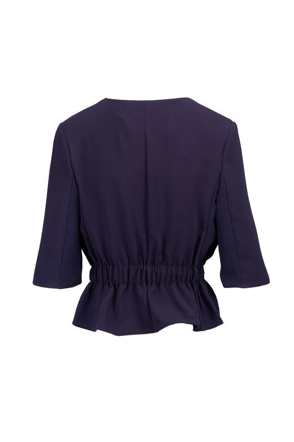 Edeline Lee Lola Navy Blue Shirt Jacket - view 2