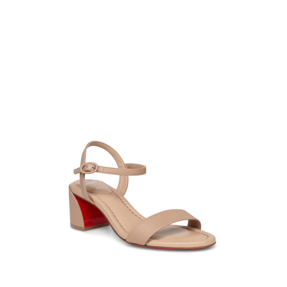 Christian Louboutin - Miss Jane 55 Blush Leather Sandal