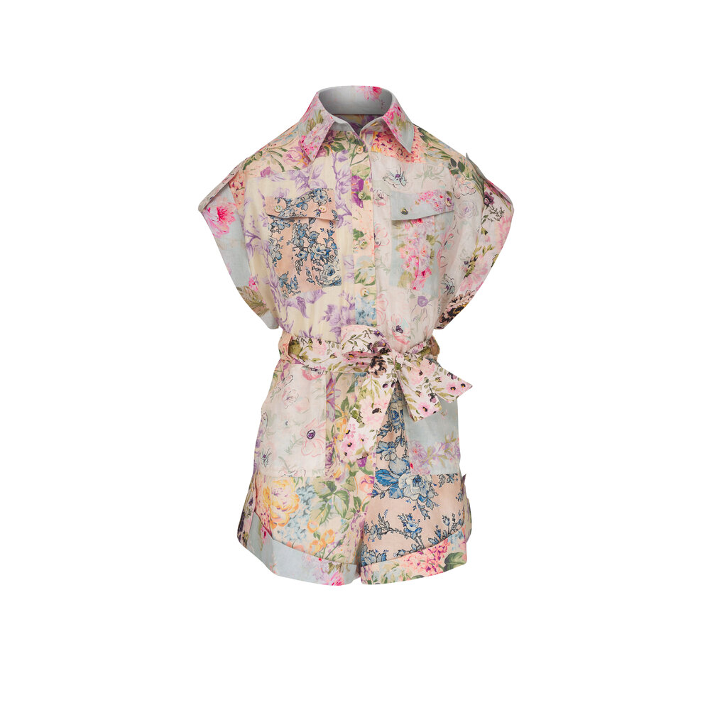 【ZIMMERMANN】スイムウェア ペイズリープリント ZIMMERMANN タイフロント ビキニ ペイズリープリント ラッフル