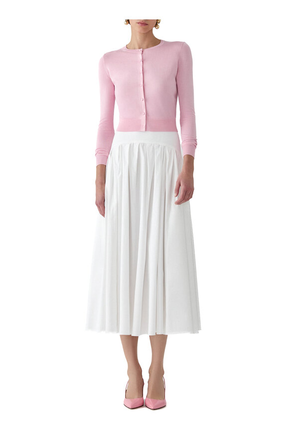 Carolina Herrera Light Pink Cropped Cardigan - view 2