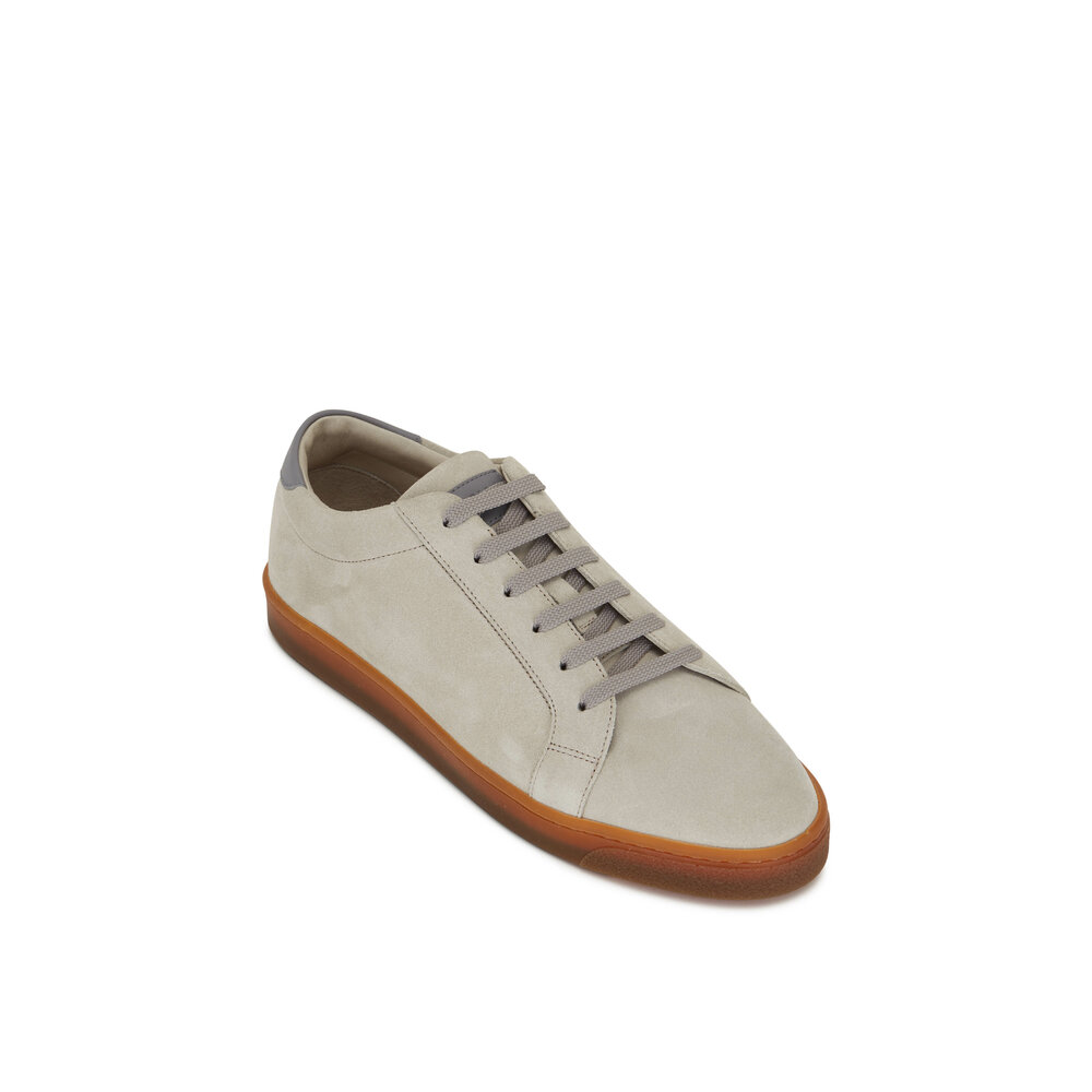Brunello Cucinelli - Sand Suede Low-Top Sneaker | Mitchell