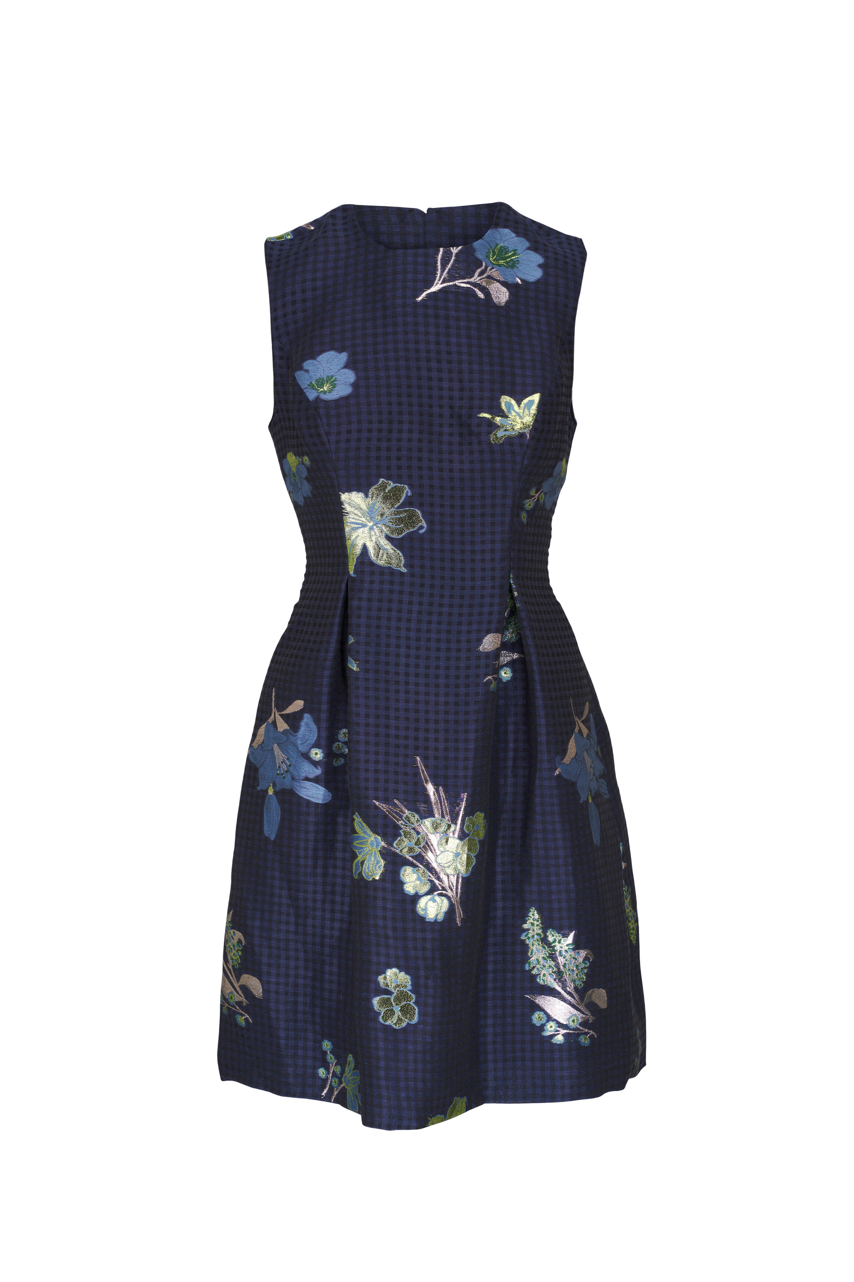 Lela Rose - Betsy Navy Blue Floral Dress | Mitchell Stores