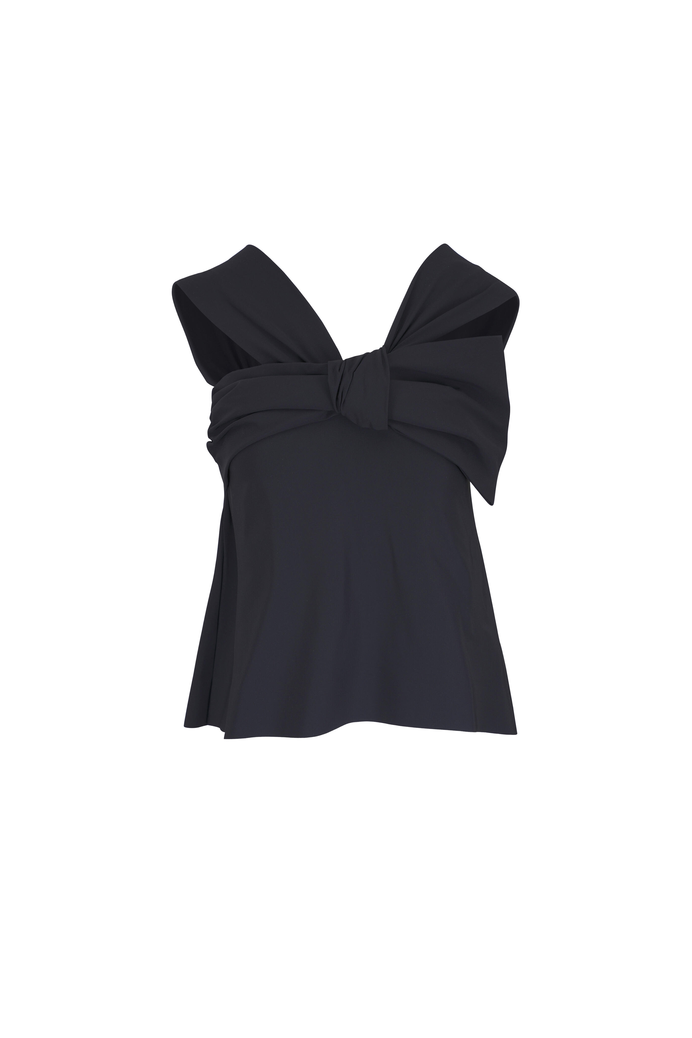 Dorothee Schumacher - Modern Flow Pure Black Halter Top