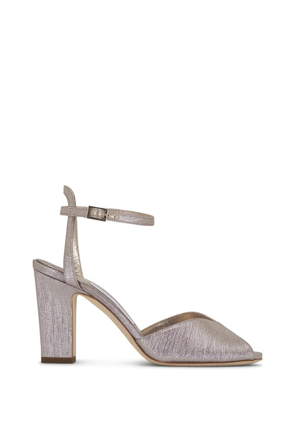 Jimmy Choo - Sacaria Macadamia Glitter Heel, 85mm