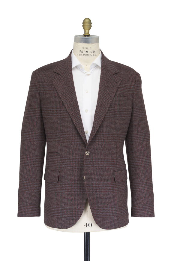 Brunello Cucinelli Brick Wool & Cashmere Sportcoat - view 3