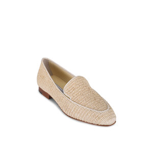 Manolo Blahnik Pitakara slip ons Manolo Blahnik Pitakara Woven Slip-On Loafers | Neiman Marcus main image 4
