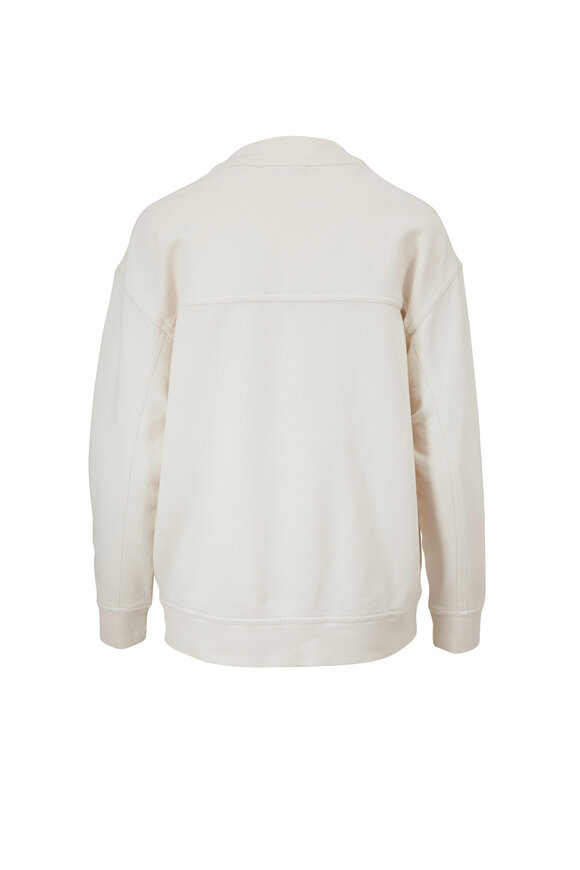 Vince - Bone French Terry Oversize Cardigan