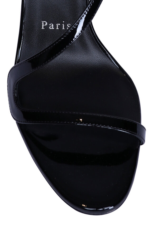 Christian Louboutin Rosa Z Black Patent Leather Sandal - view 4