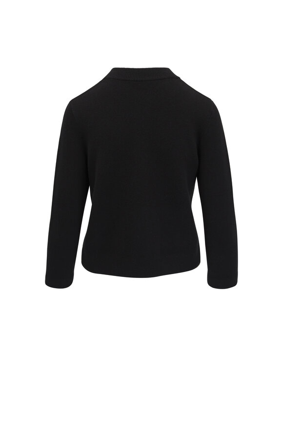 Vince - Black Shrunken Snap Cardigan