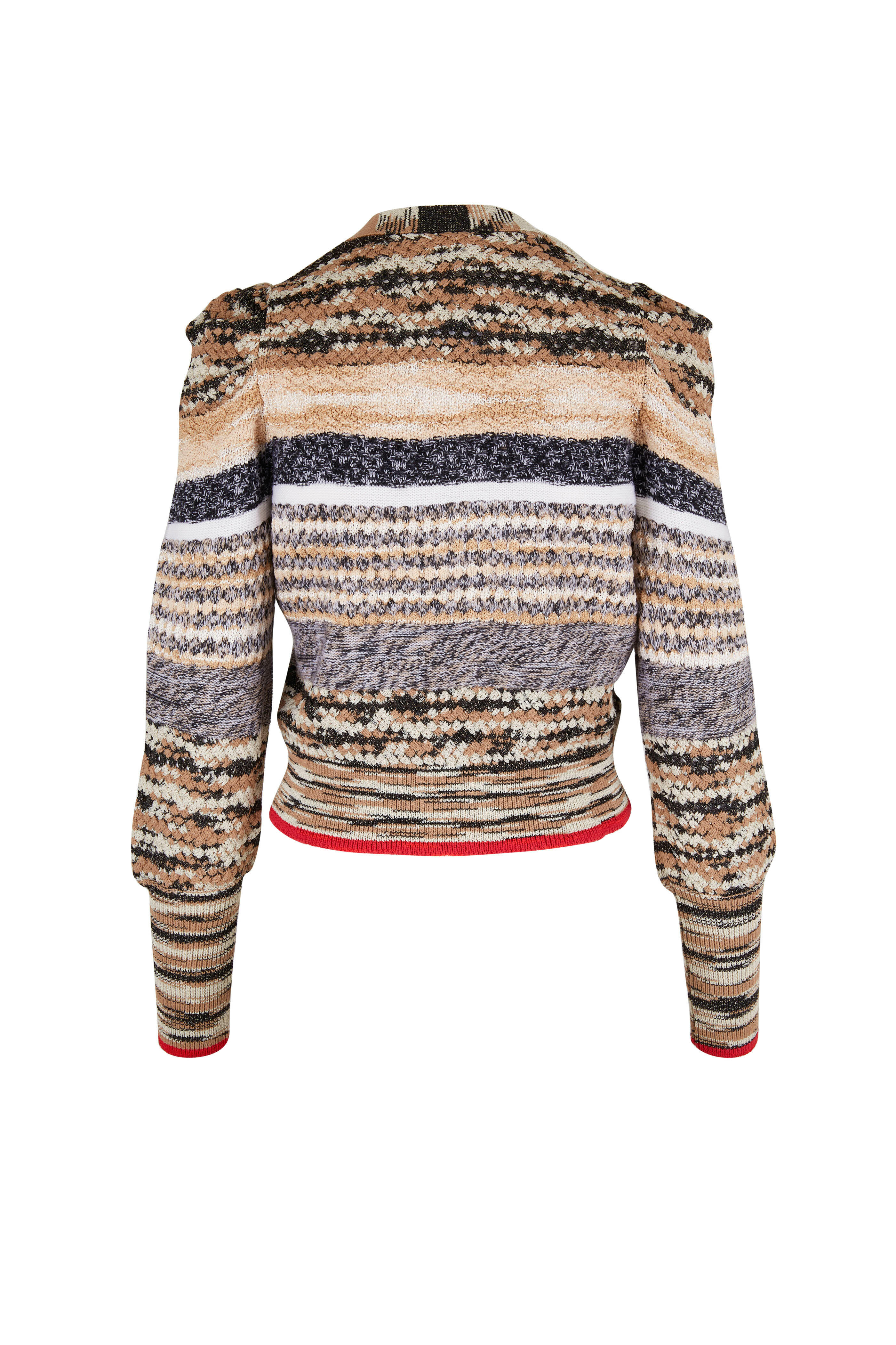 トップス AMERI VERONICA JACQUARD KNIT CARDIGAN ameri VERONICA JACQUARD KNIT CARDIGAN