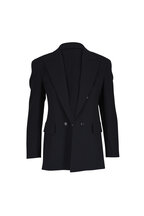Khaite - Orville Black Tailcoat Double-Breasted Vest