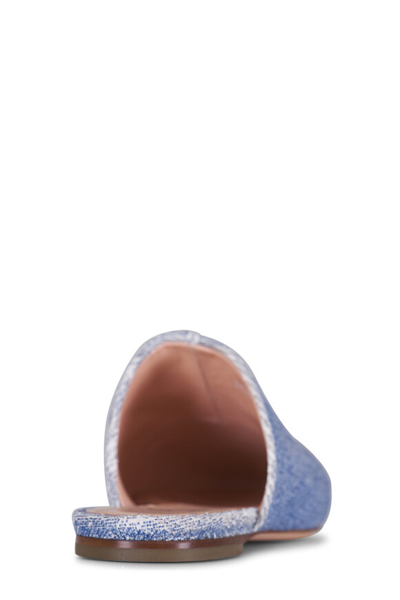 AGL Memy Denim Flat Leather Mule - view 4