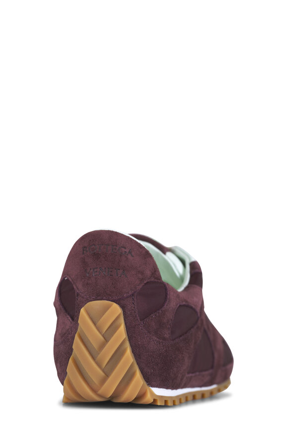 Bottega Veneta Orbit Flash Deep Mahogany Suede Sneaker - view 3
