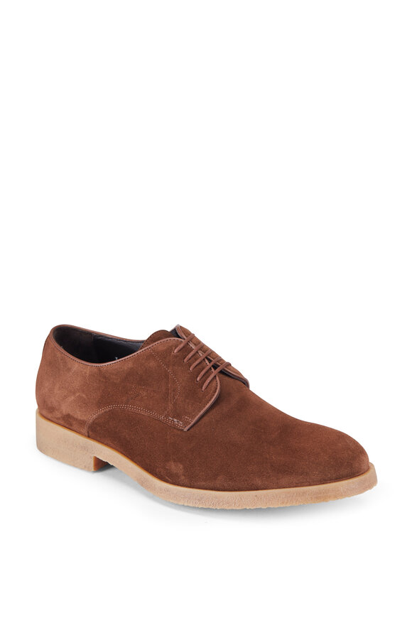 To Boot New York - Medium Brown Suede Lace-Up Buck Shoe