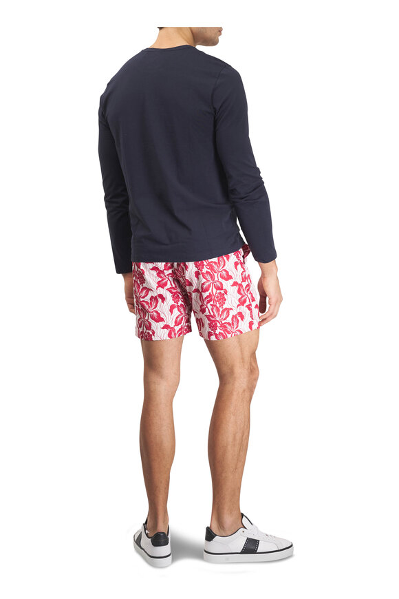Orlebar Brown Bulldog Summer Red Drawcord Swim Trunks - view 4