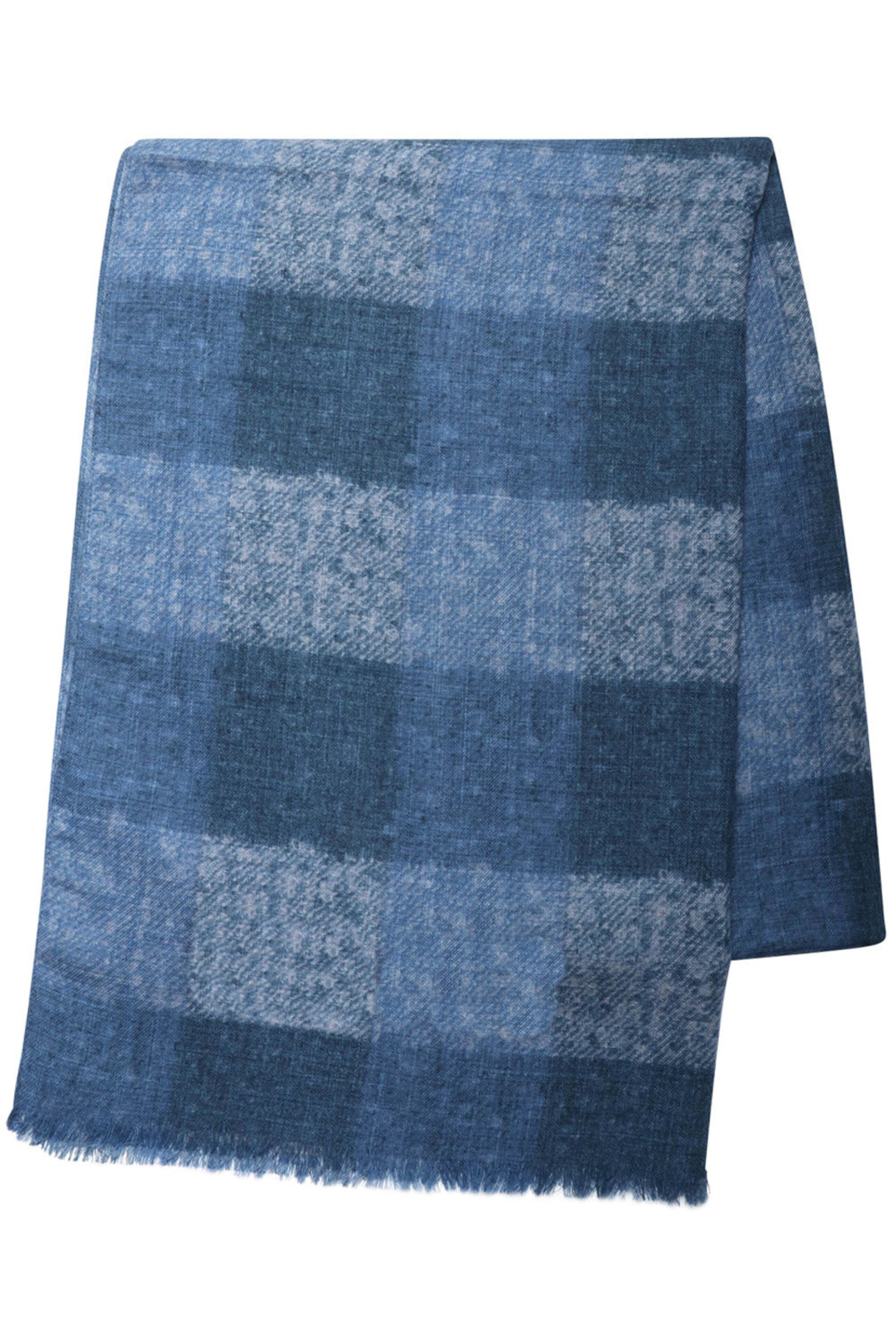 Geoff Nicholson - Blue and Grey Wool Scarf