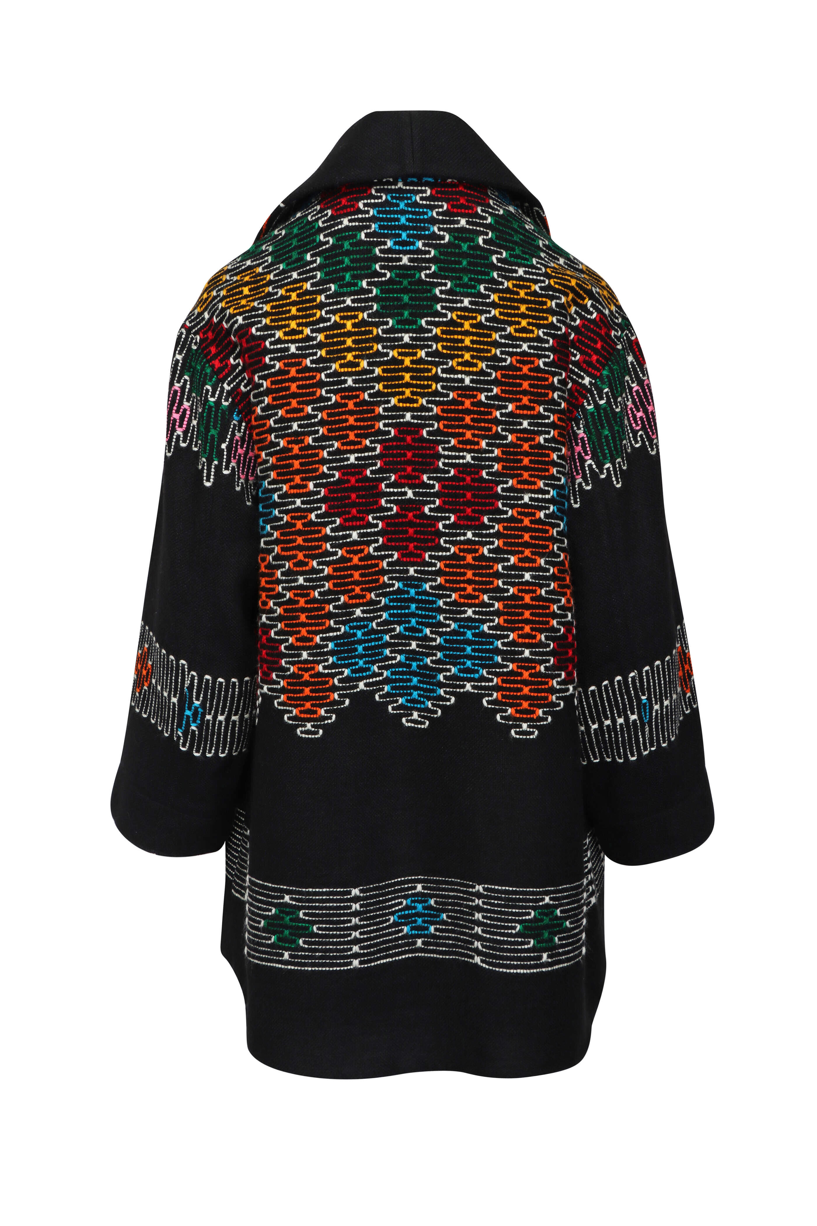 Rianna + Nina - Ooak Black Coralli Embroidered Wool Jacket