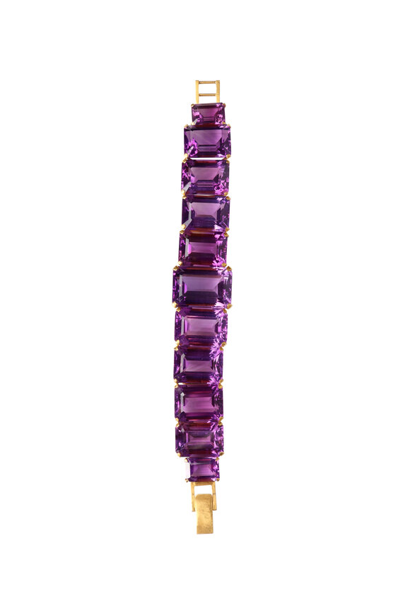 Michael Tracy Amethyst Akhmatova Gemstone Bracelet - view 2