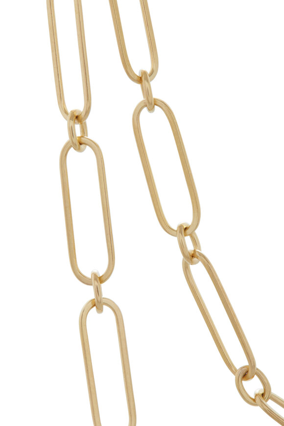 Caroline Ellen - Paperclip Thin Link Necklace 