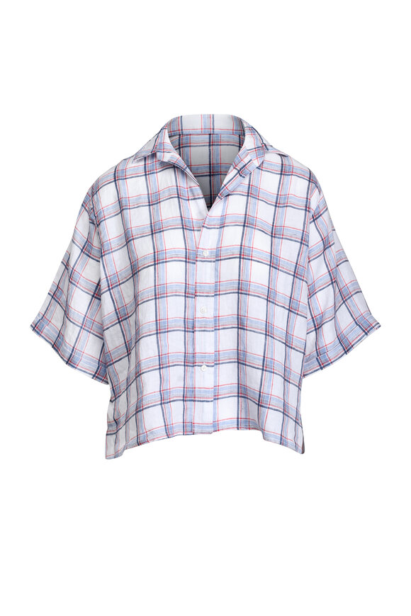Frank & Eileen Rosie Multicolor Plaid Short Sleeve Blouse - view 1
