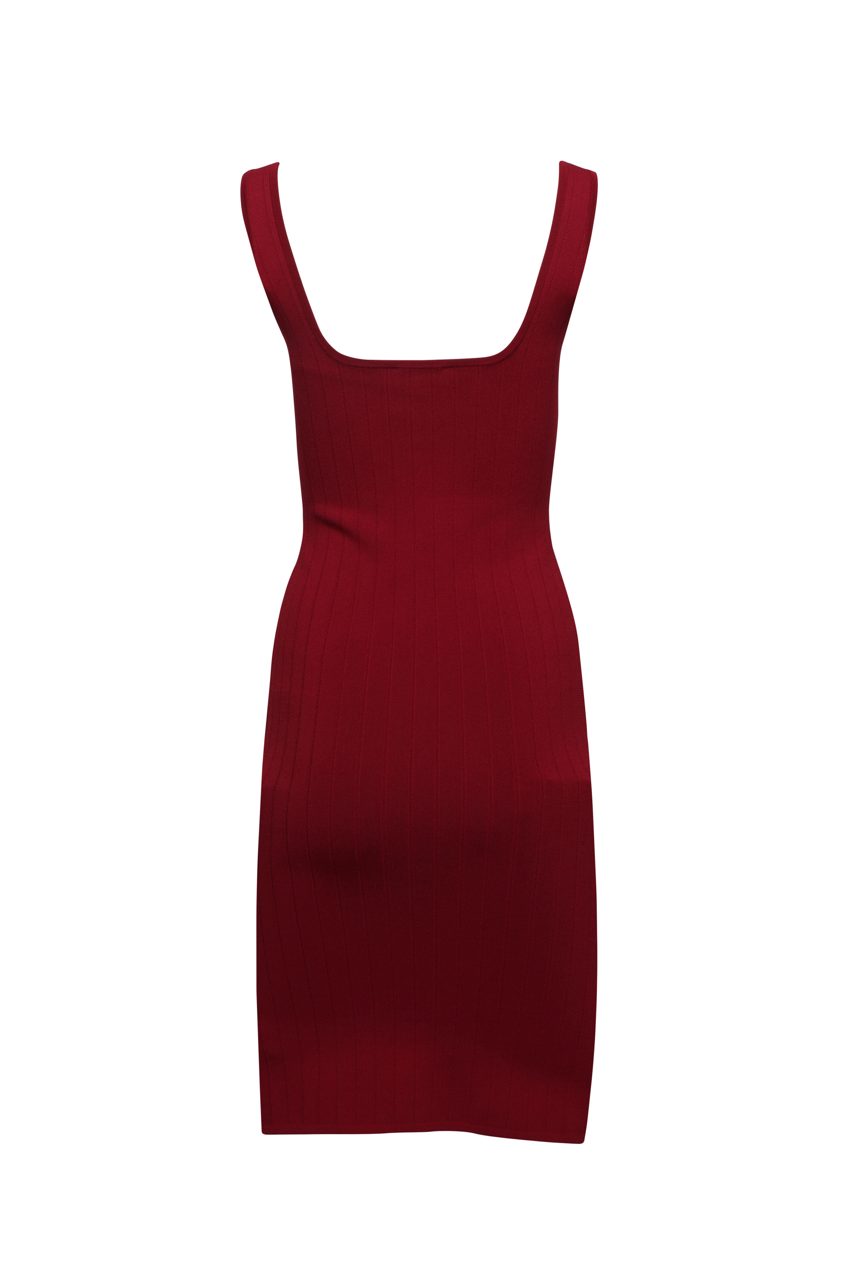 L'Agence - Soleil Black Cherry Knit Midi Dress
