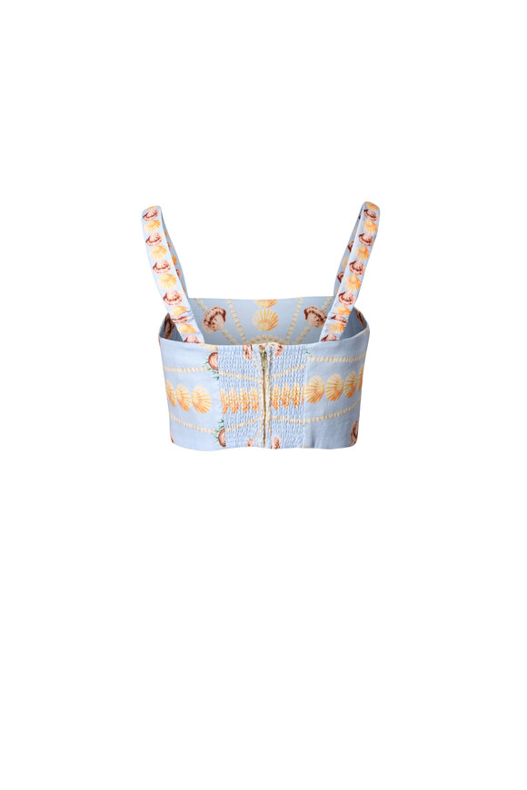 Cara Cara Helena Seashell Stripe Ivory Top - view 2