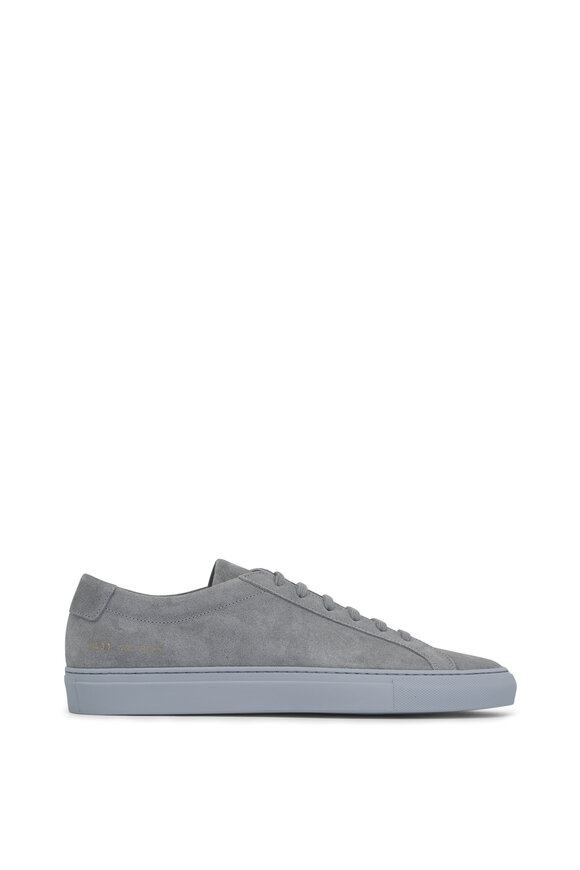 Common Projects - Achilles Gray Suede Low Top Sneaker