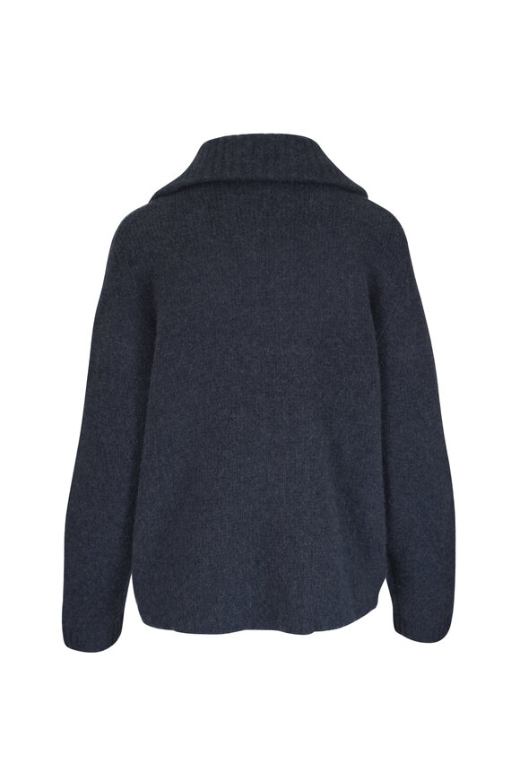 Le Kasha Laolinb Brushed Midnight Cashmere Cardigan - view 3