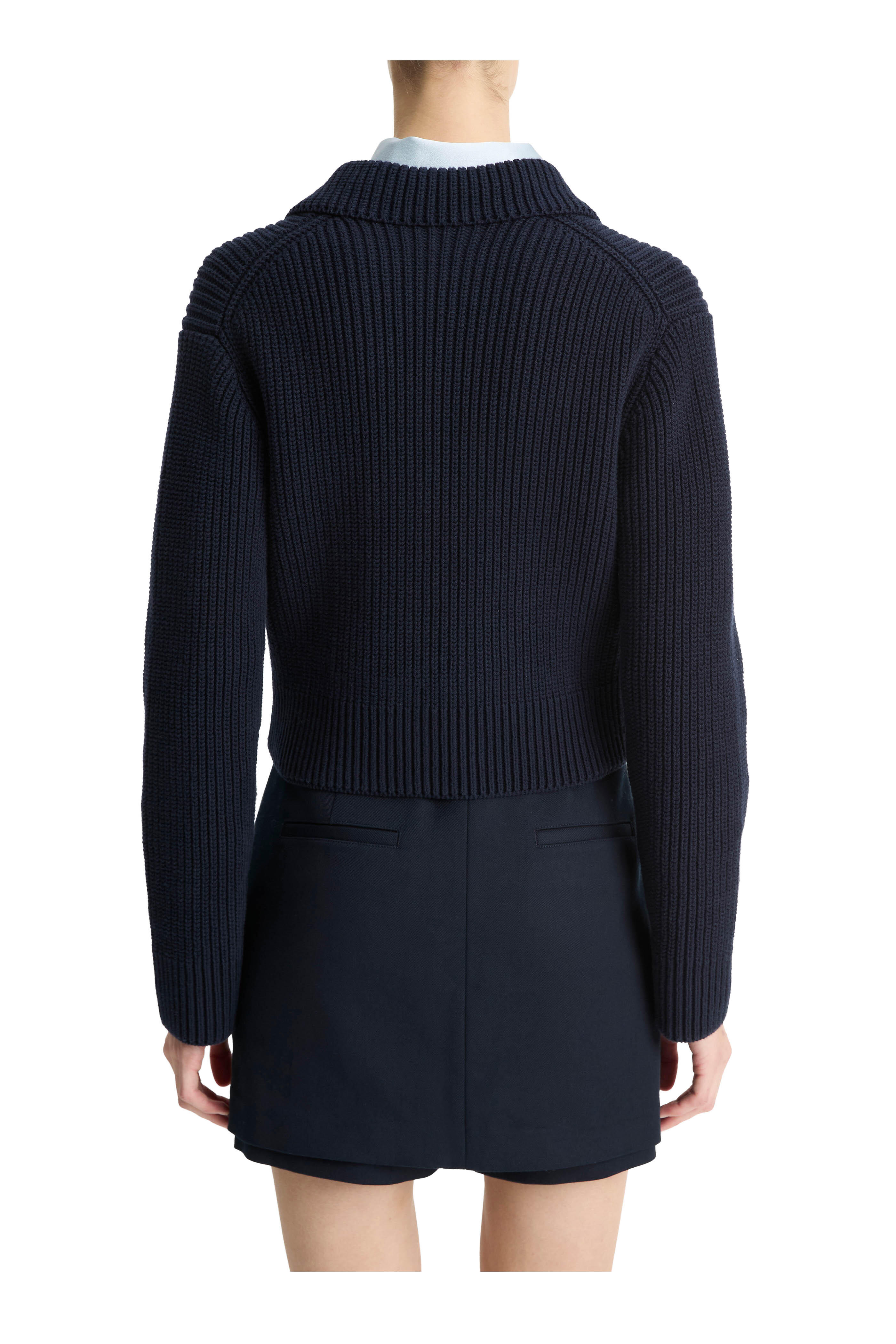 Vince - Coastal Blue Double Breasted Sweater Jacket