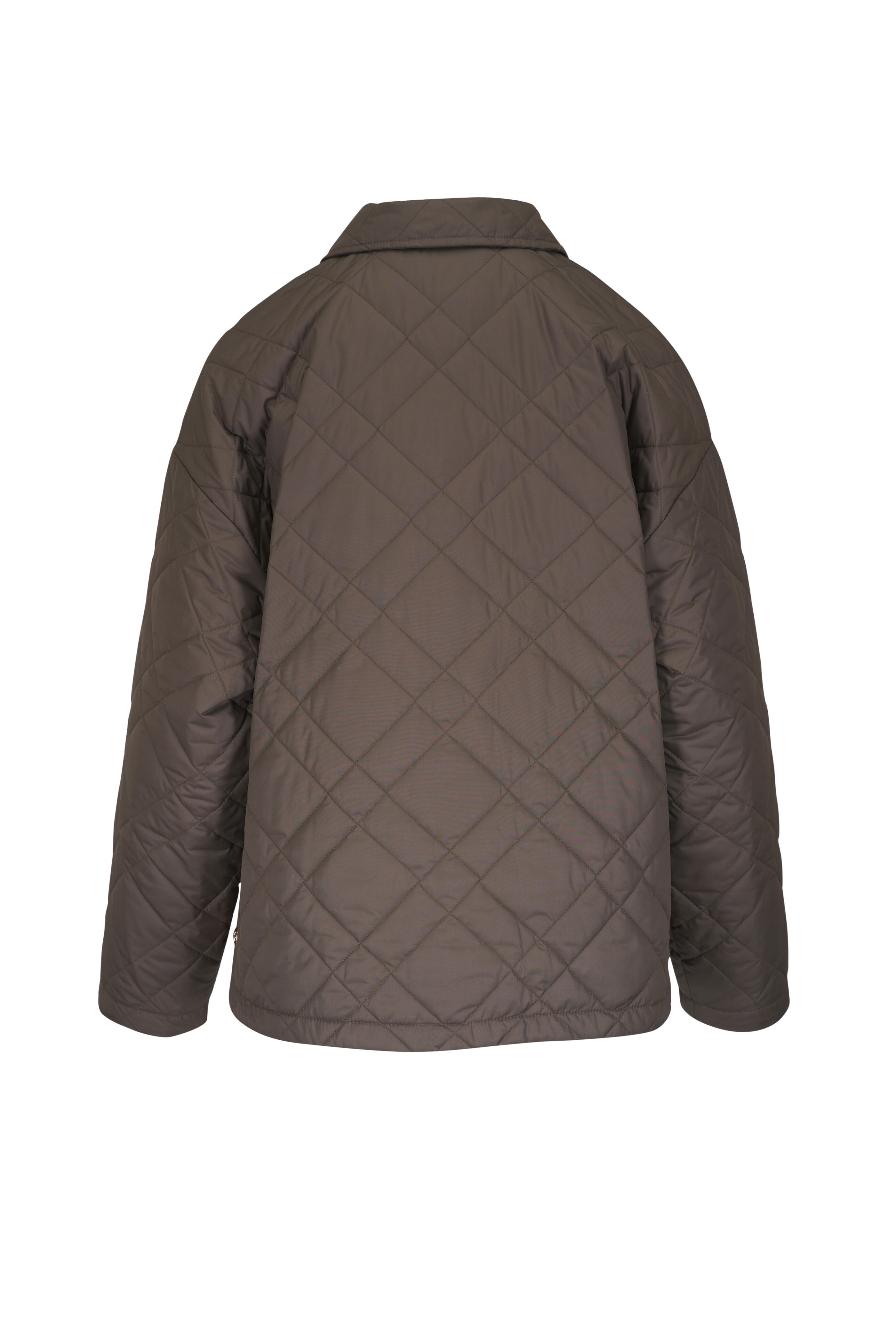 Nili Lotan - Helah Army Green Quilted Parka