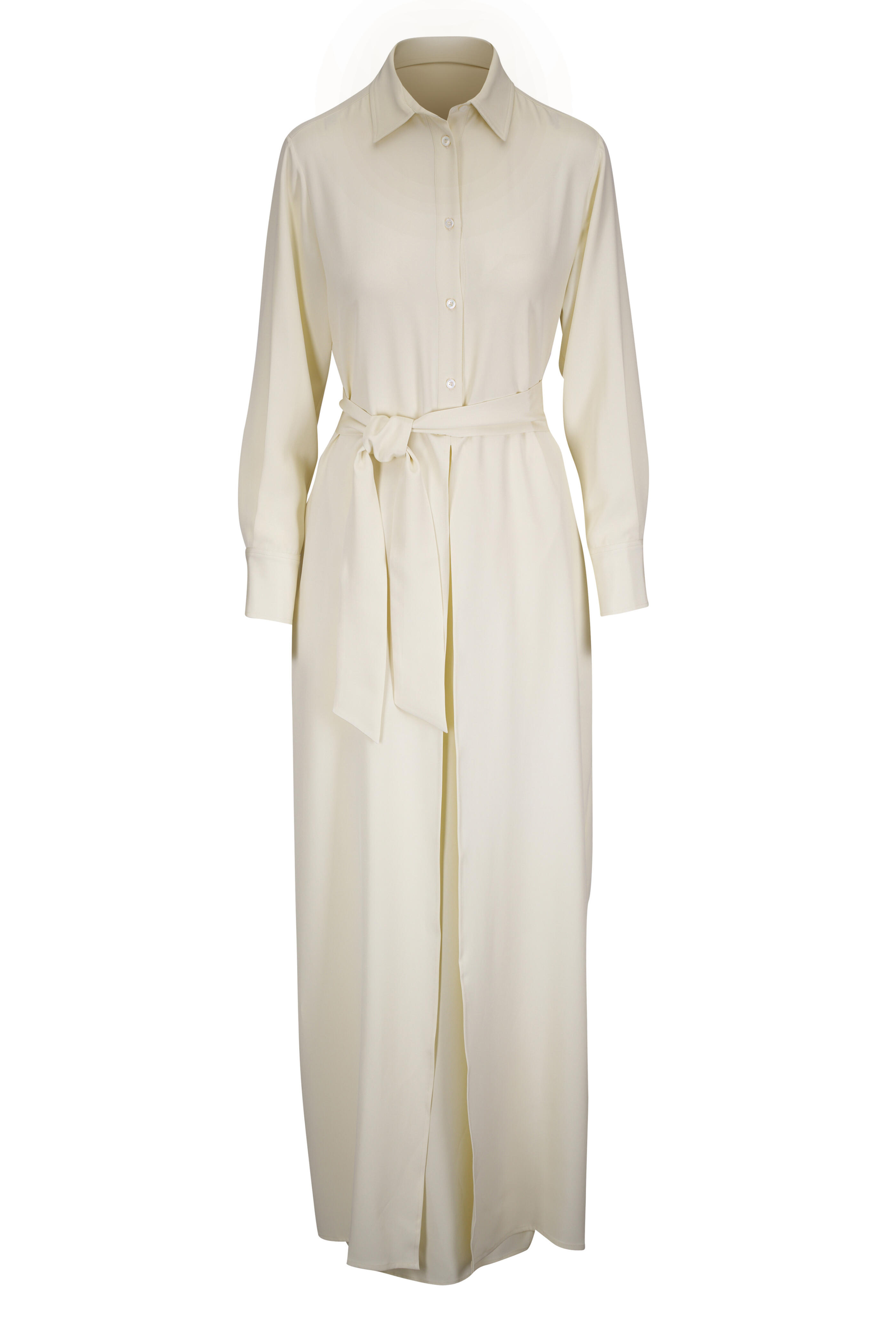 ワンピース KITON LONG DRESS Kiton - Pale Yellow Long Sleeve Dress | Mitchell Stores