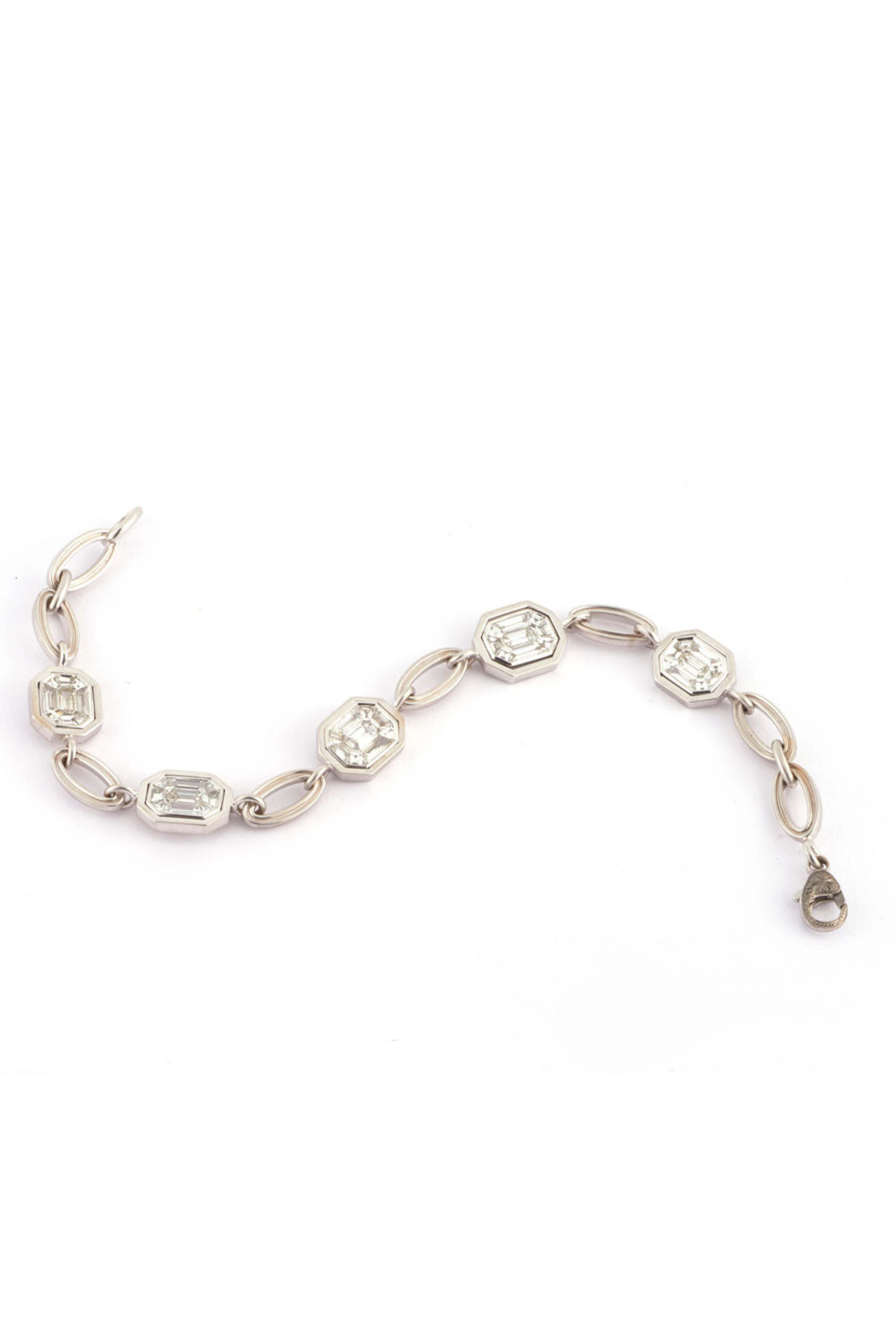 Sylva & Cie - Mosaic Diamond Tennis Bracelet