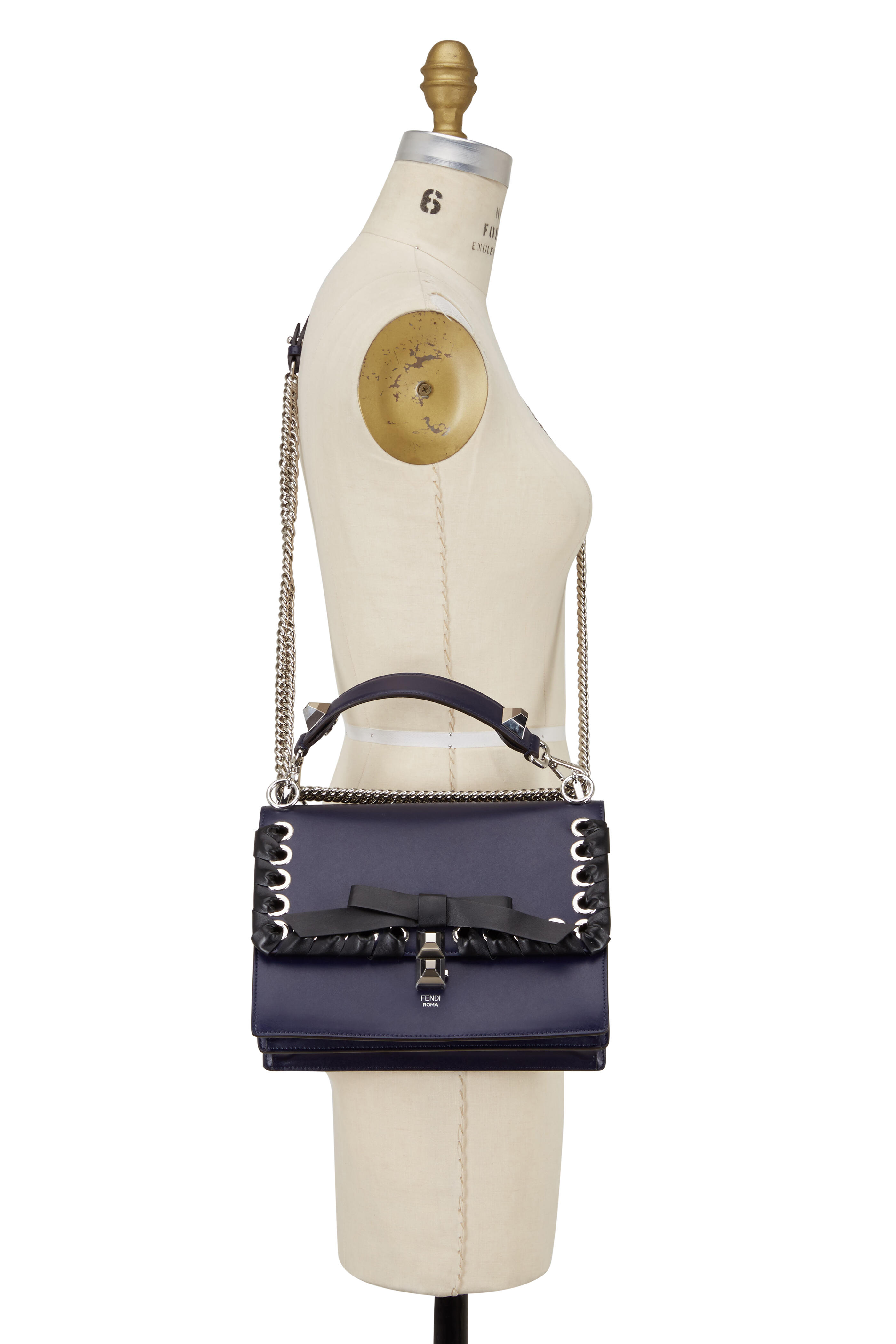 Fendi Mini I Kan Whipstitch Shoulder Bag