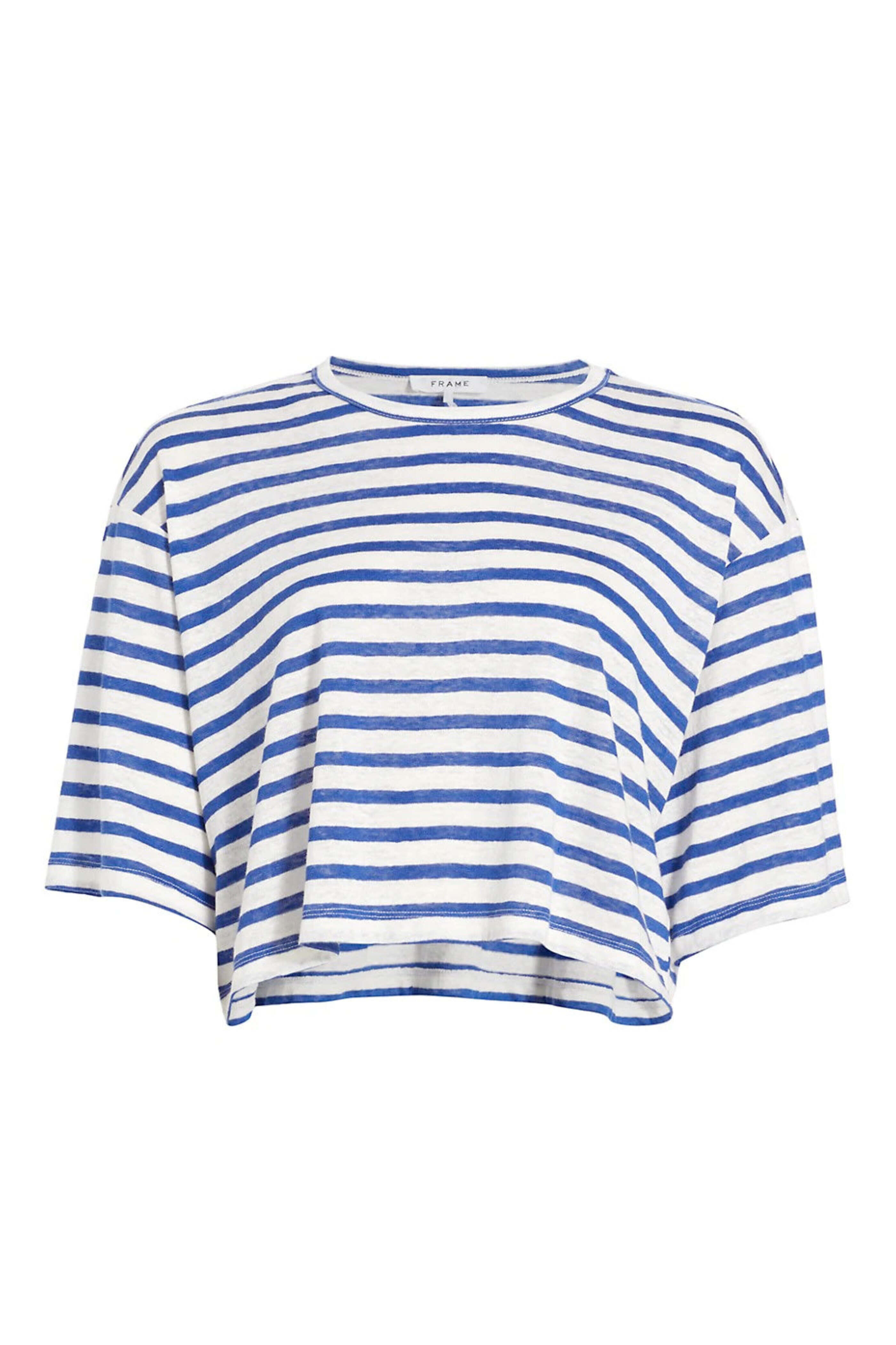 Frame - Ultramarine Boxy Crop Tee