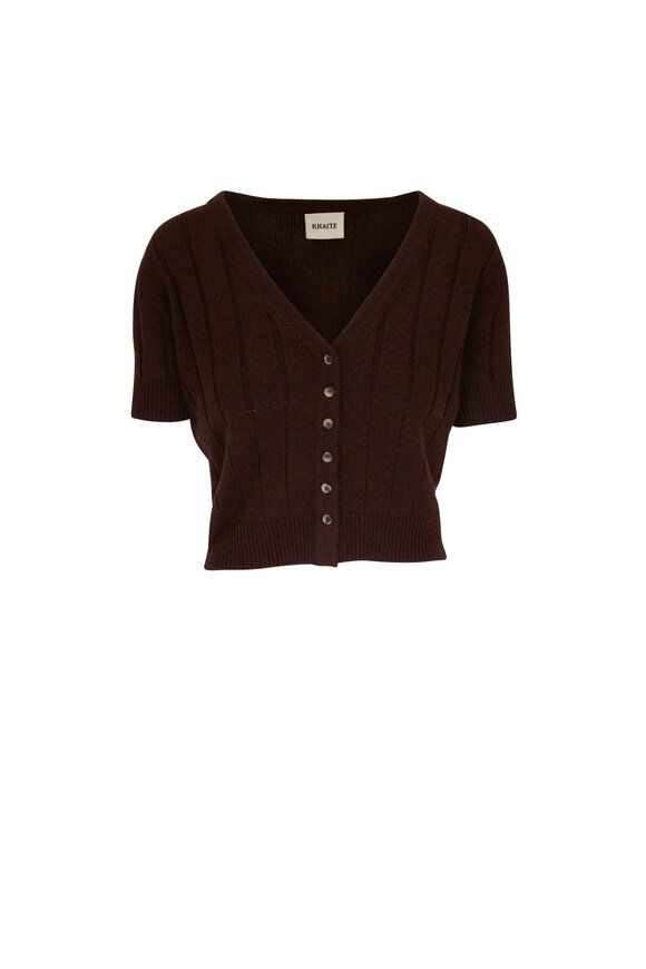 Khaite - Maryam Rosewood Cashmere Cardigan