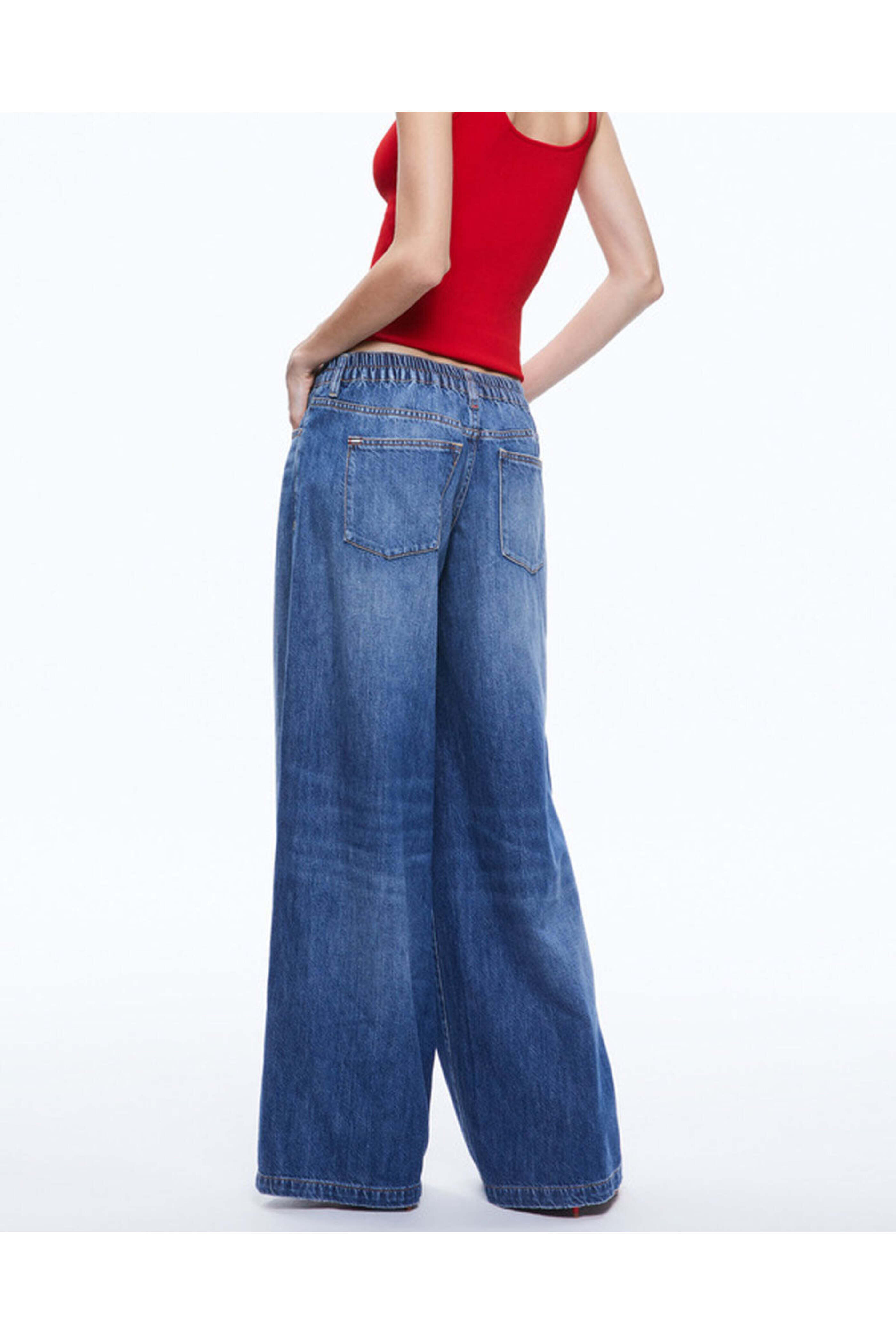 Alice & Olivia - Chaz Low Rise Baggy Wide-Leg Jeans