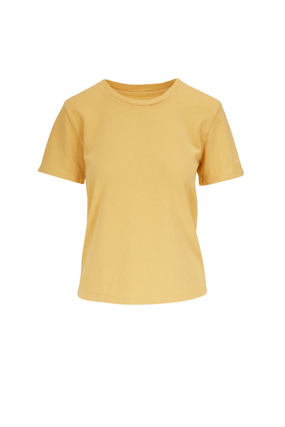 Nili Lotan - Corinne Yellow Cotton T-Shirt 