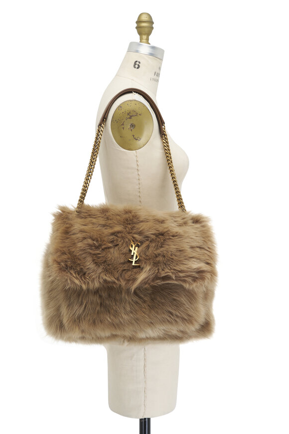 Saint Laurent - Large Niki Rouan Fur Chain Bag 