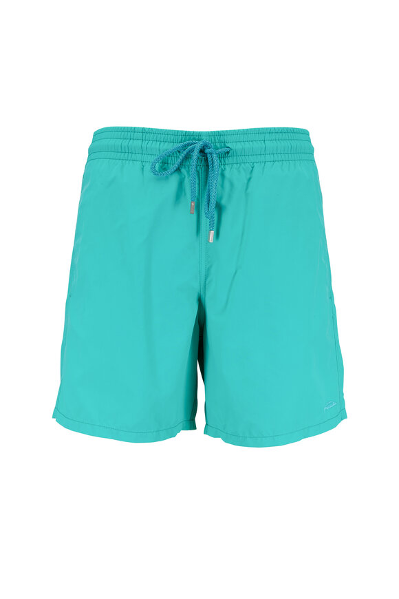 Vilebrequin - Moorea Solid Green Swim Trunks