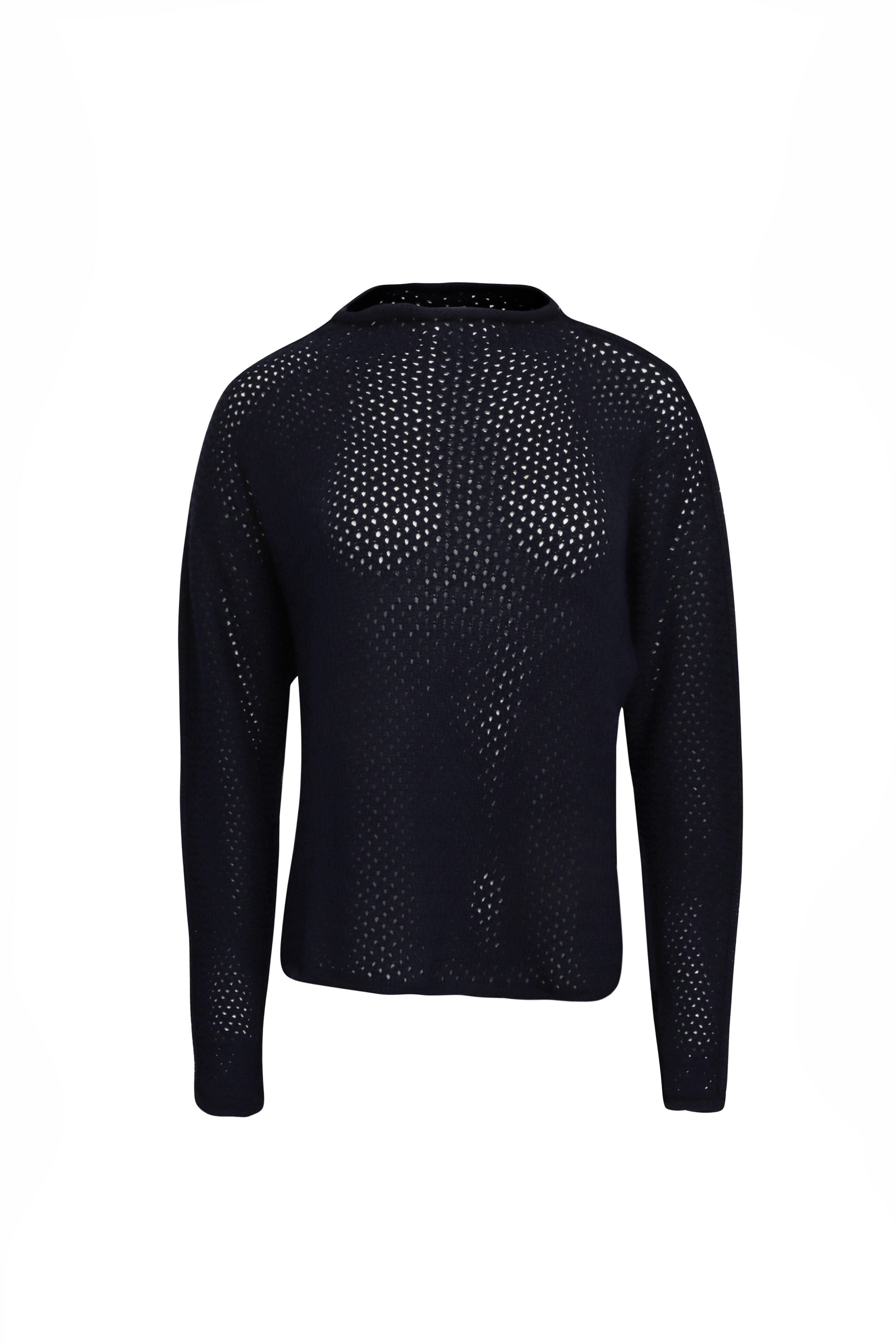 Frank & Eileen - Monterey Pointelle Marine Sweater - view 1