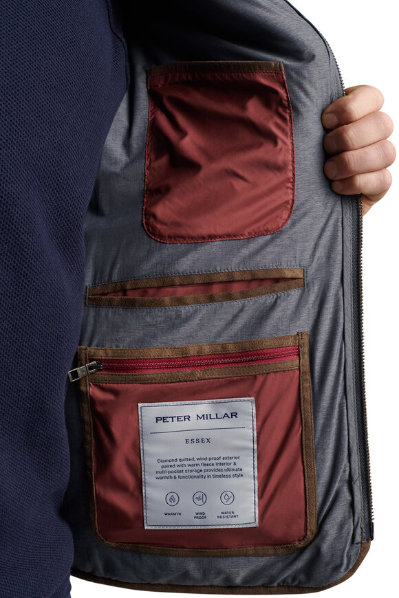 Peter Millar - Essex Iron Quilted Travel Vest