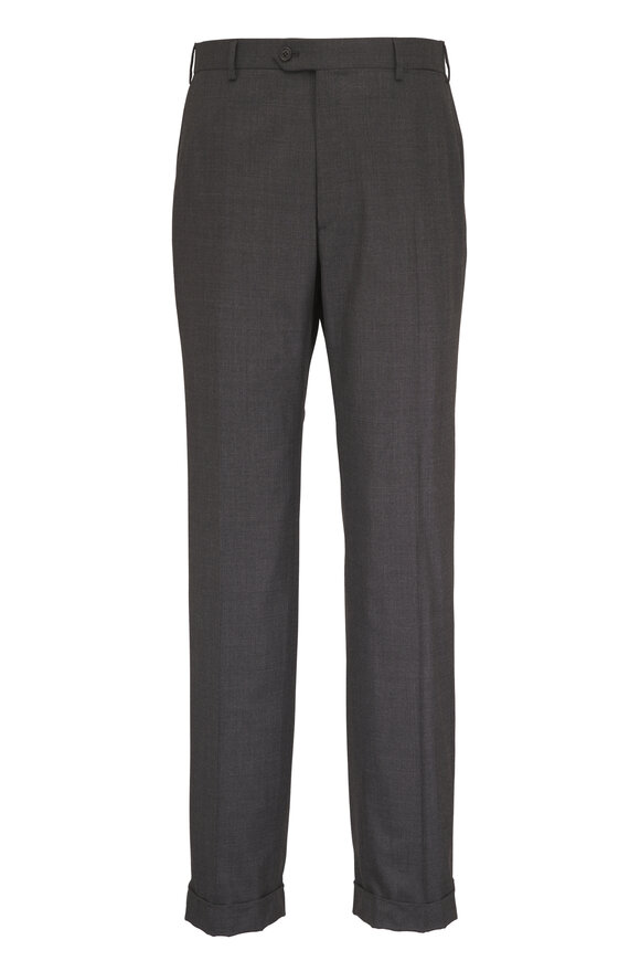 Brioni Brunico Charcoal Gray Wool Suit - view 4