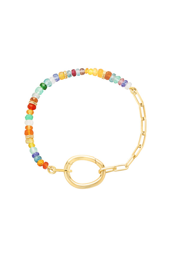 Mellerio 18k Yellow Gold Lien Pierres Bracelet - view 1