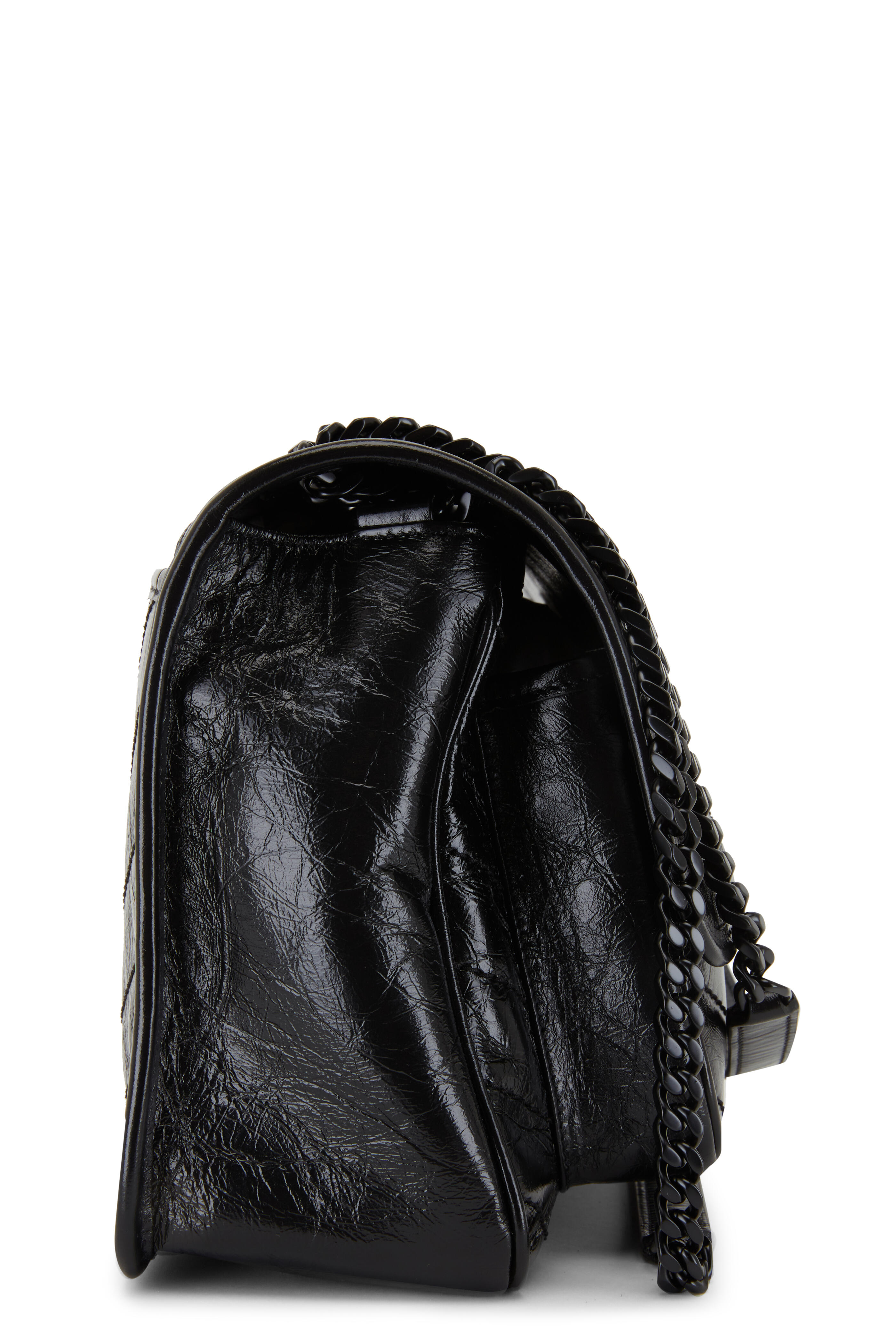 Saint Laurent - Niki Monogram Shiny Black Leather Medium Chain Bag